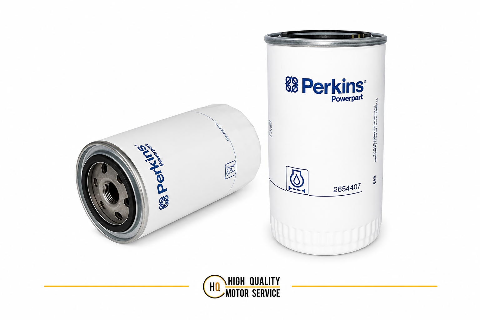 Perkins Oil Filter 2654407 - High-Performance Spin-On Filtration